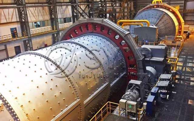 Molino de bolas de desbordamiento en planta minera – molienda secundaria de minerales